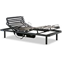 Gerialife® Cama Articulada Eléctrica Reforzada (90x190- Gris Grafito)